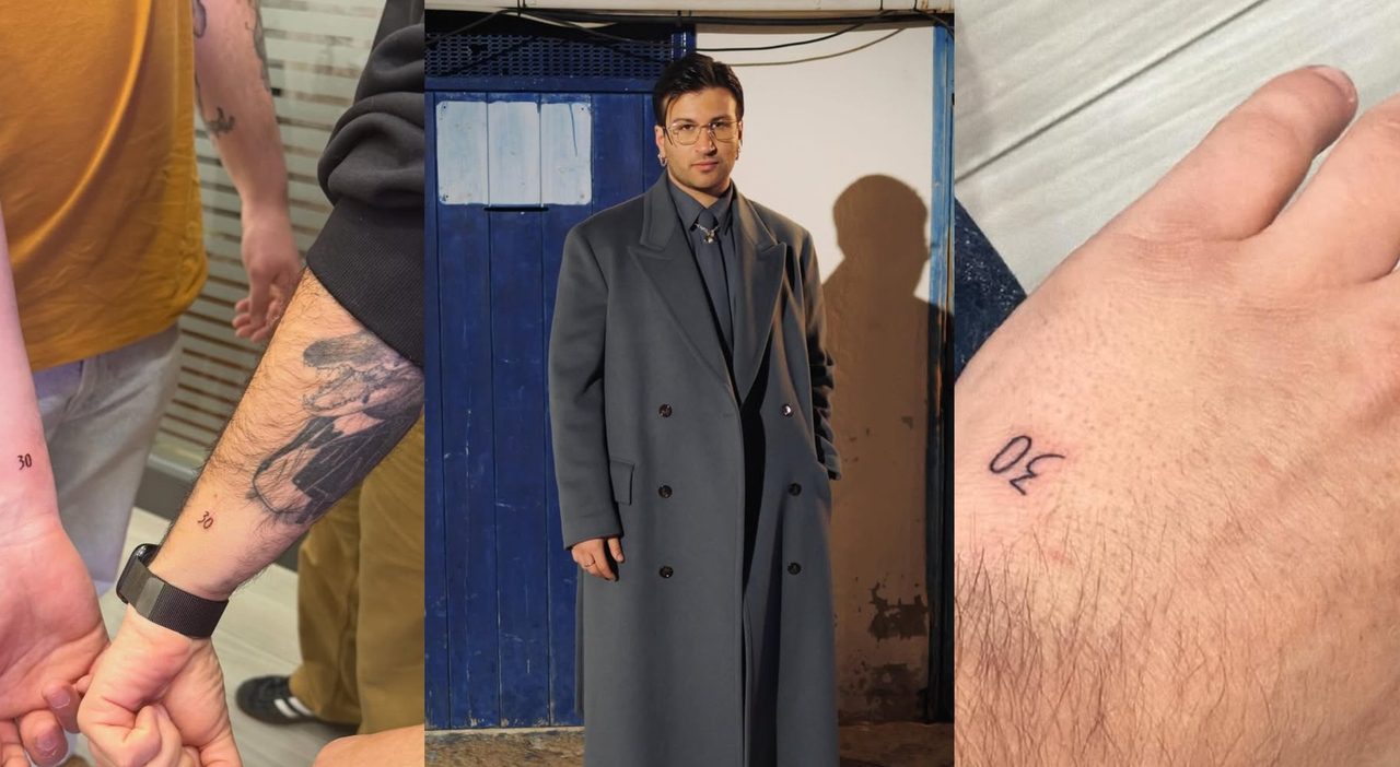 Eddie Brock ultimo a Sanremo 2026 e si tatua il numero 30 sulla mano Eddie Brock ultimo a Sanremo 2026 e si tatua il numero 30 sulla mano