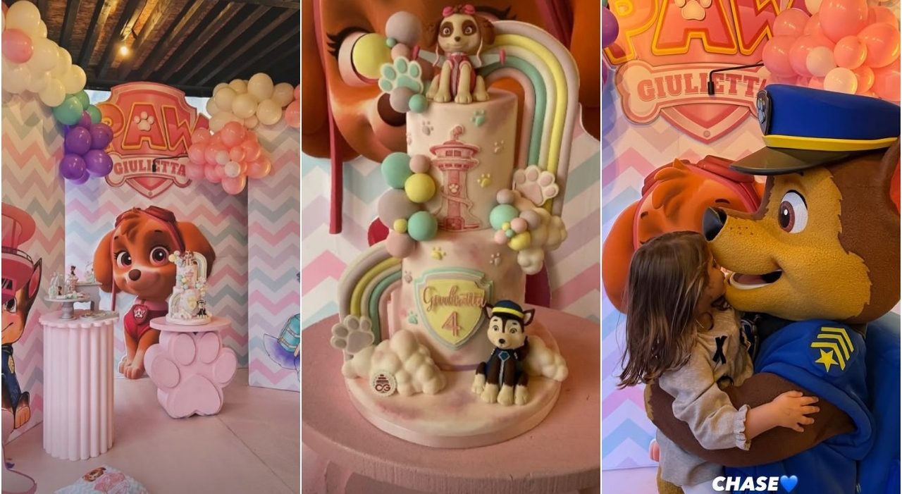 Valentino Rossi festeggia i 4 anni di Giulietta con una festa a tema Paw Patrol