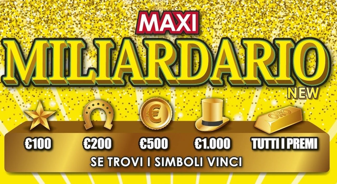 Gratta e Vinci Maxi Miliardario New, vinti 5 milioni a Modena con un biglietto da 20 euro