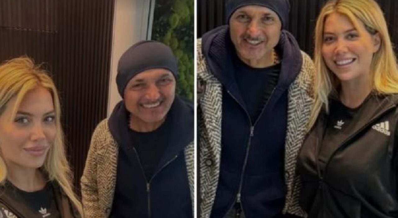 Wanda Nara e Luciano Spalletti fanno pace il selfie dopo anni di tensioni