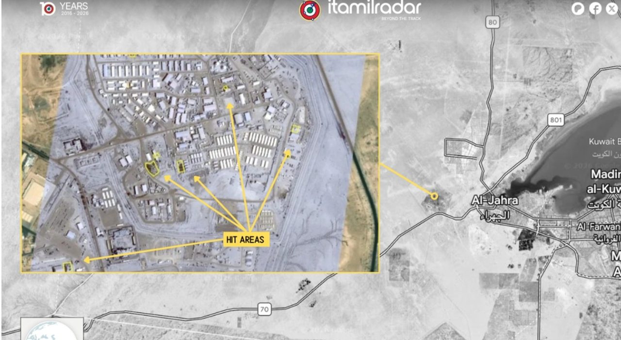 Drone Predator italiano distrutto alla base di Ali Al Salem in Kuwait Drone Predator italiano distrutto alla base di Ali Al Salem in Kuwait