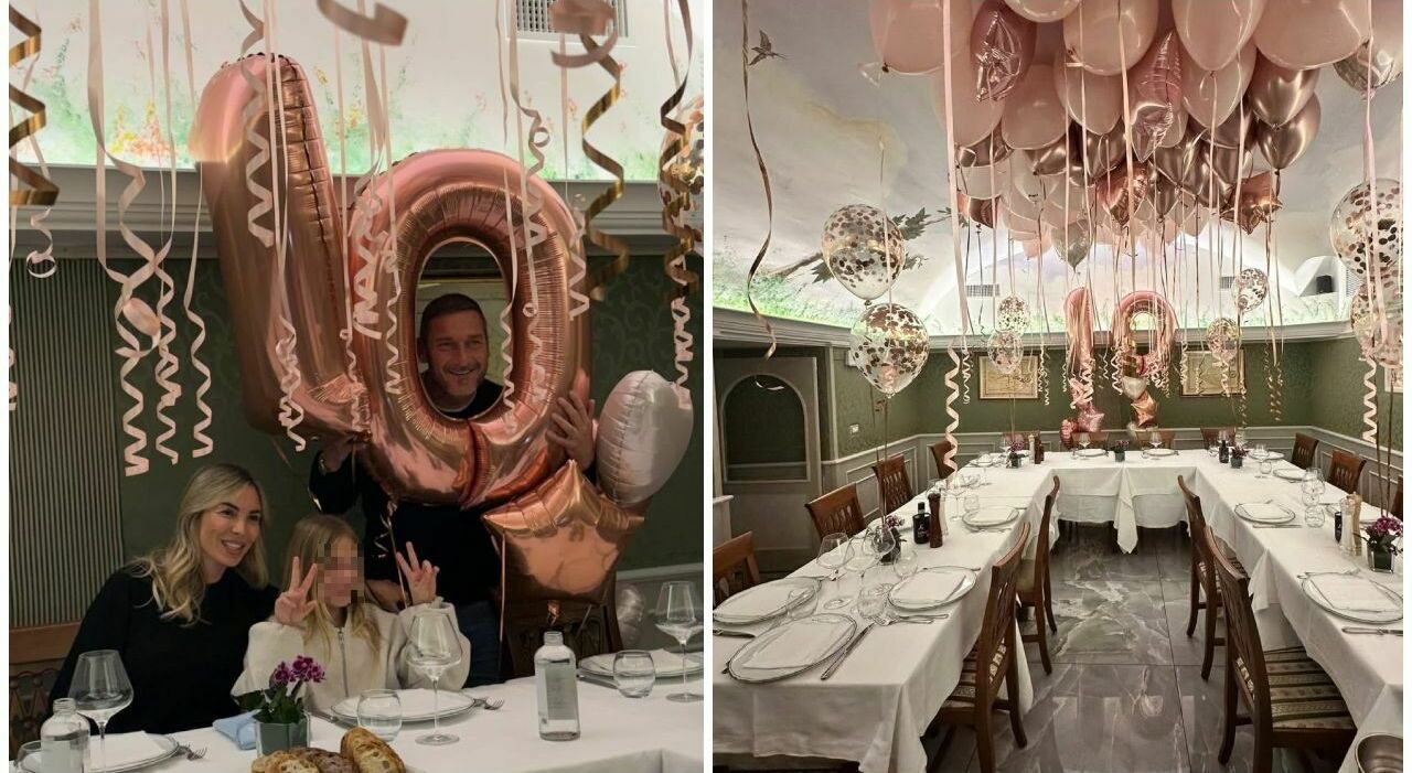 Francesco Totti festeggia Isabel con una festa speciale a Roma tra dedica e palloncini