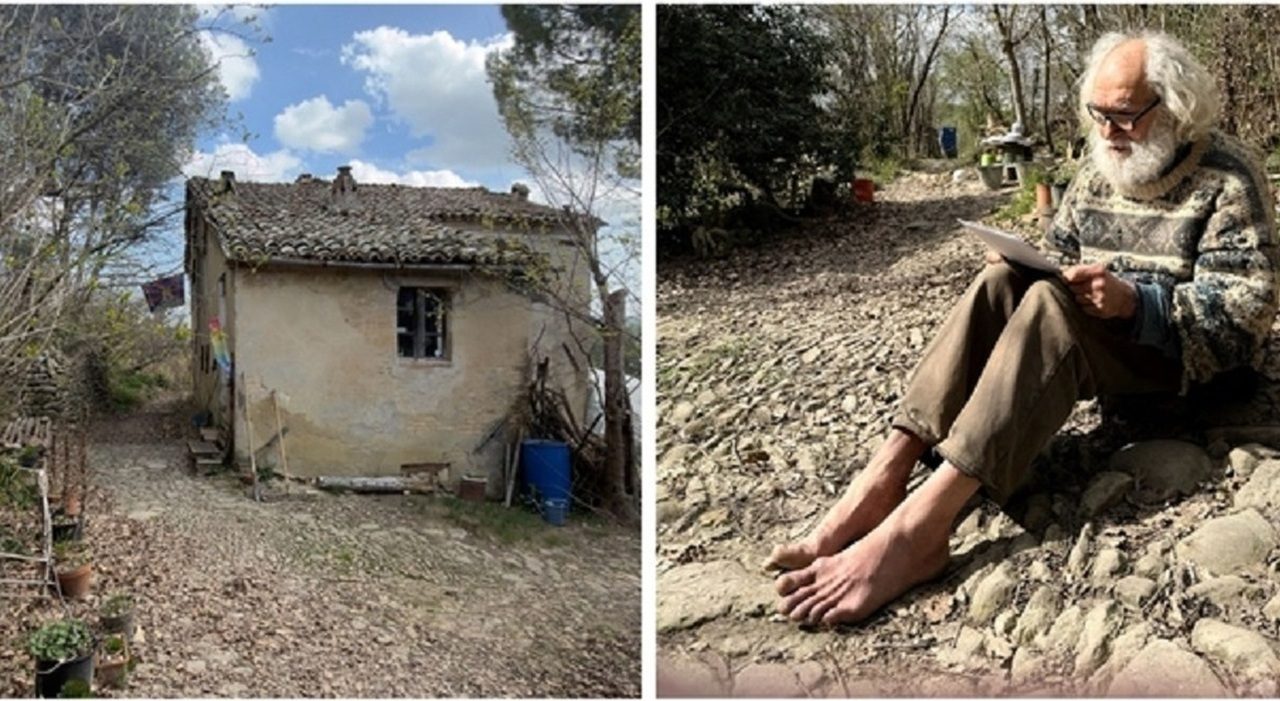 Fabrizio Cardinali vive da 40 anni senza luce né gas nelle campagne di Cupramontana