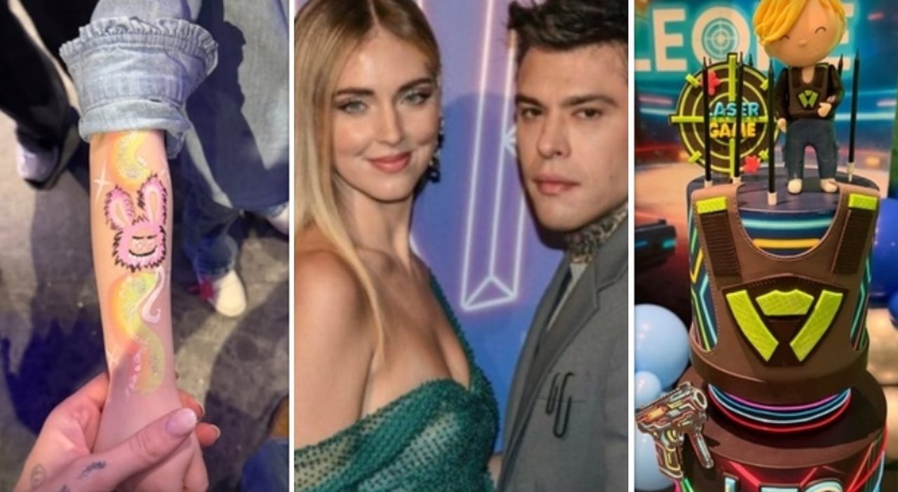 Fedez e Chiara Ferragni insieme al compleanno di Leone con Giulia Honegger