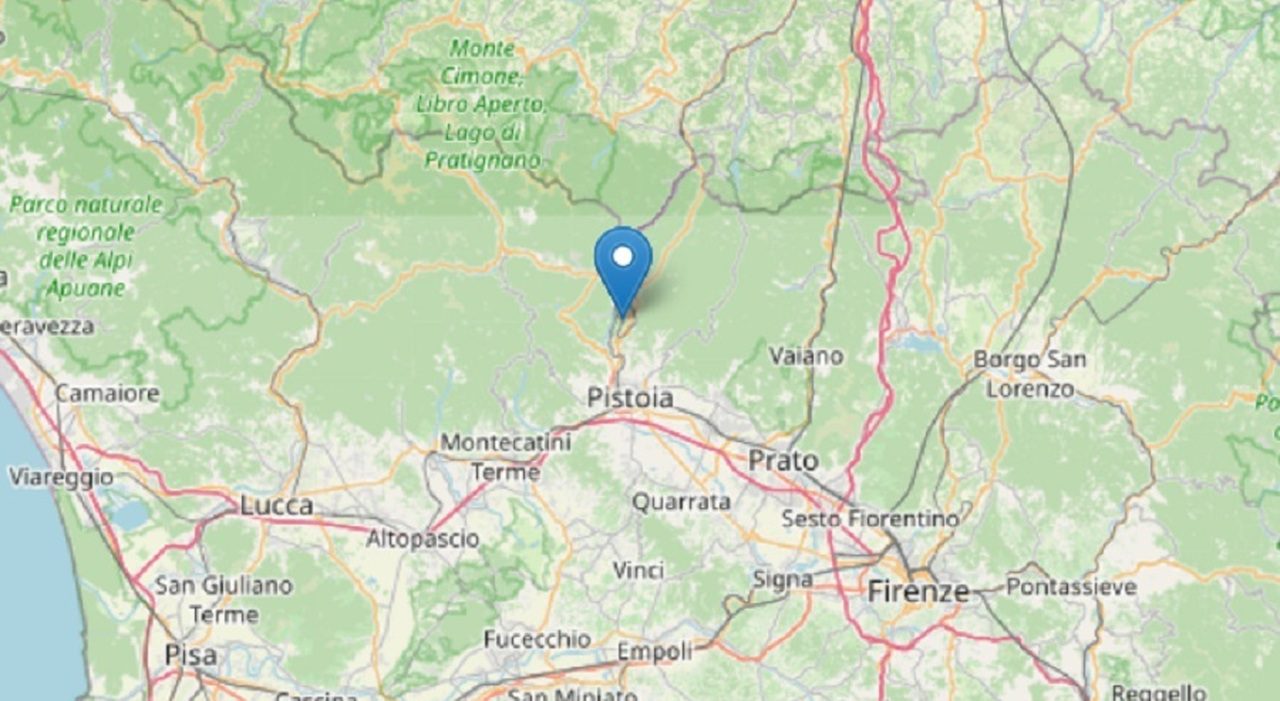 Terremoto a Pistoia scossa di magnitudo 4.1 avvertita in città e nei comuni vicini