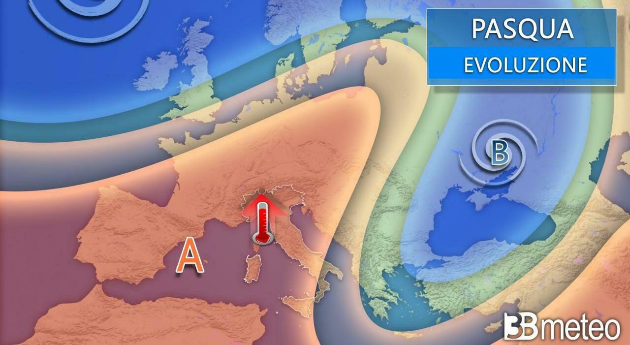 Meteo Pasqua e Pasquetta 2026 tra sole al Nord e aria fresca al Sud