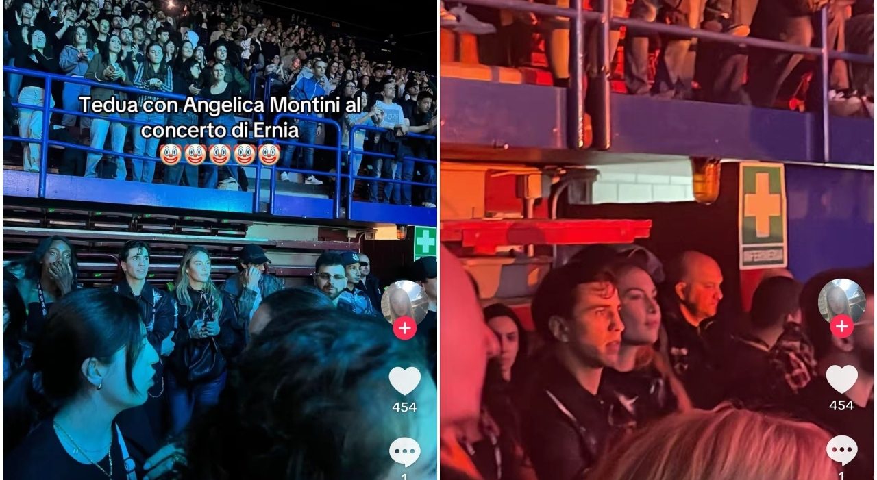 Angelica Montini riappare dopo il caso Fedez e si mostra con Tedua al concerto di Ernia