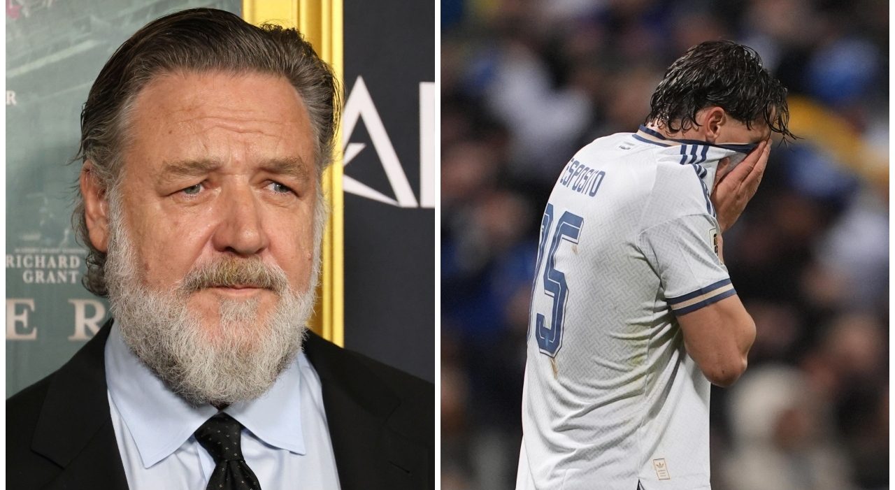 Italia fuori dai Mondiali, lo sfogo di Russell Crowe dopo il ko con la Bosnia