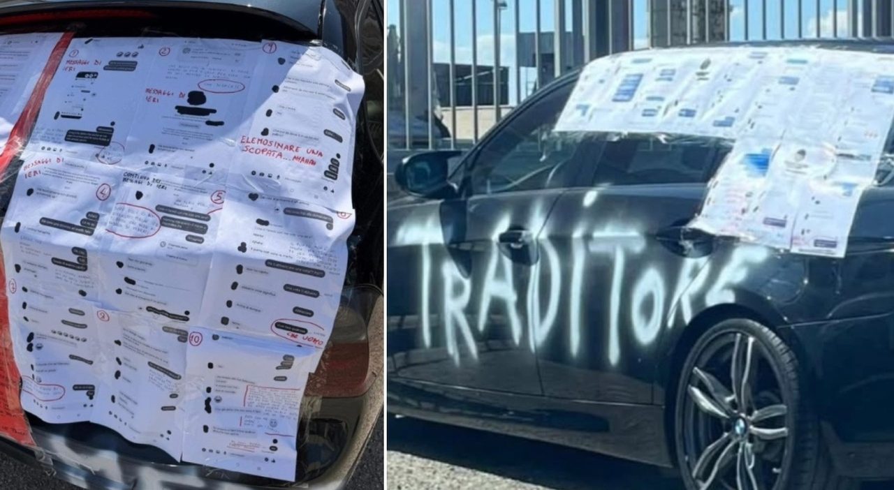 Auto imbrattata ad Altamura, lui nega il tradimento e parla di telefono hackerato