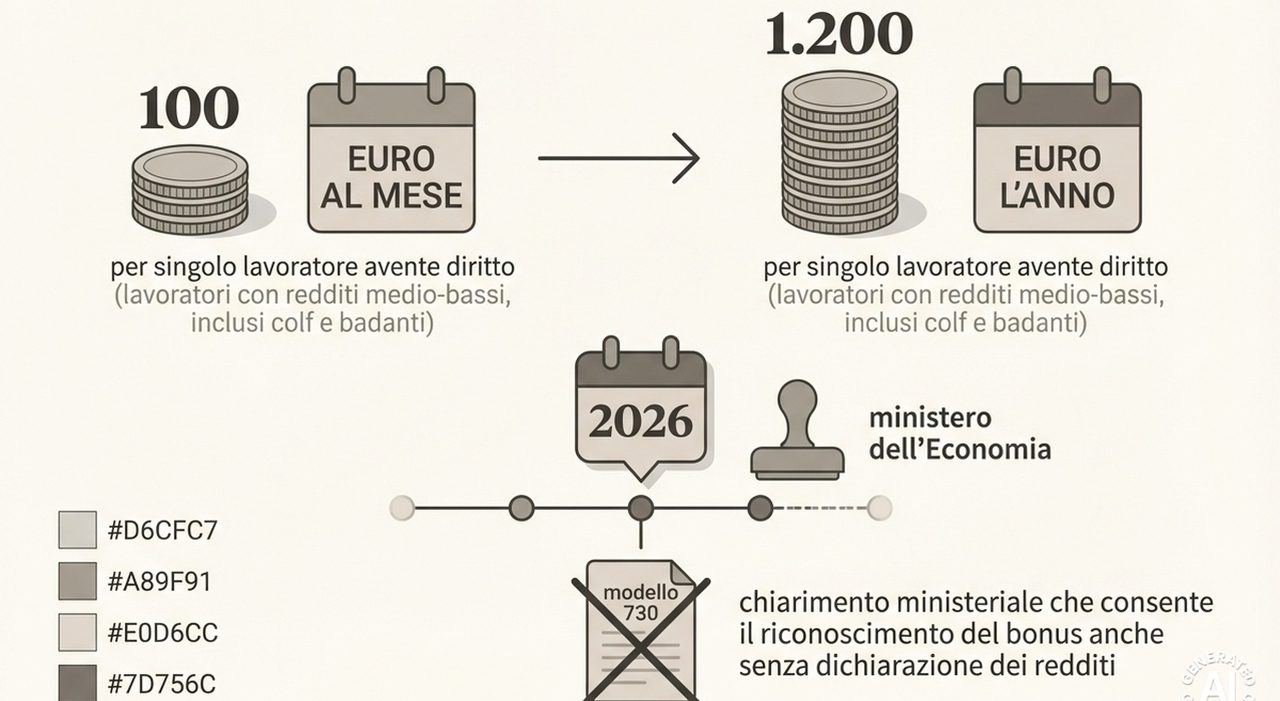 Bonus colf e badanti fino a 1.200 euro anche senza dichiarazione dei redditi