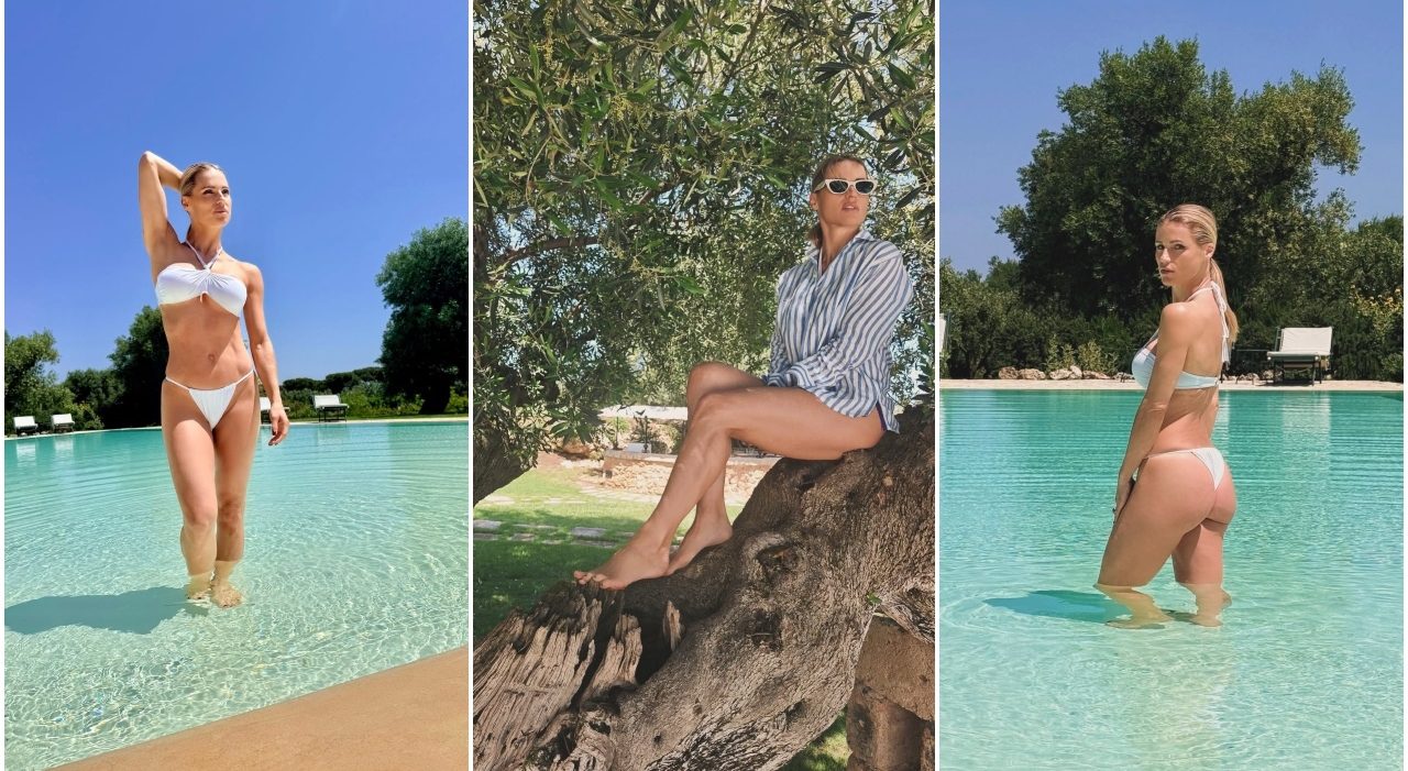 Michelle Hunziker in Puglia, weekend da sogno nella masseria di lusso con spiaggia privata