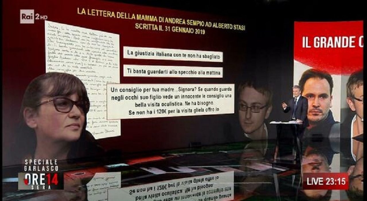 Garlasco, le lettere della madre di Andrea Sempio contro Alberto Stasi in carcere Garlasco, le lettere della madre di Andrea Sempio contro Alberto Stasi in carcere