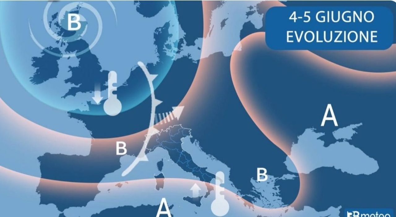 Maltempo in arrivo sull