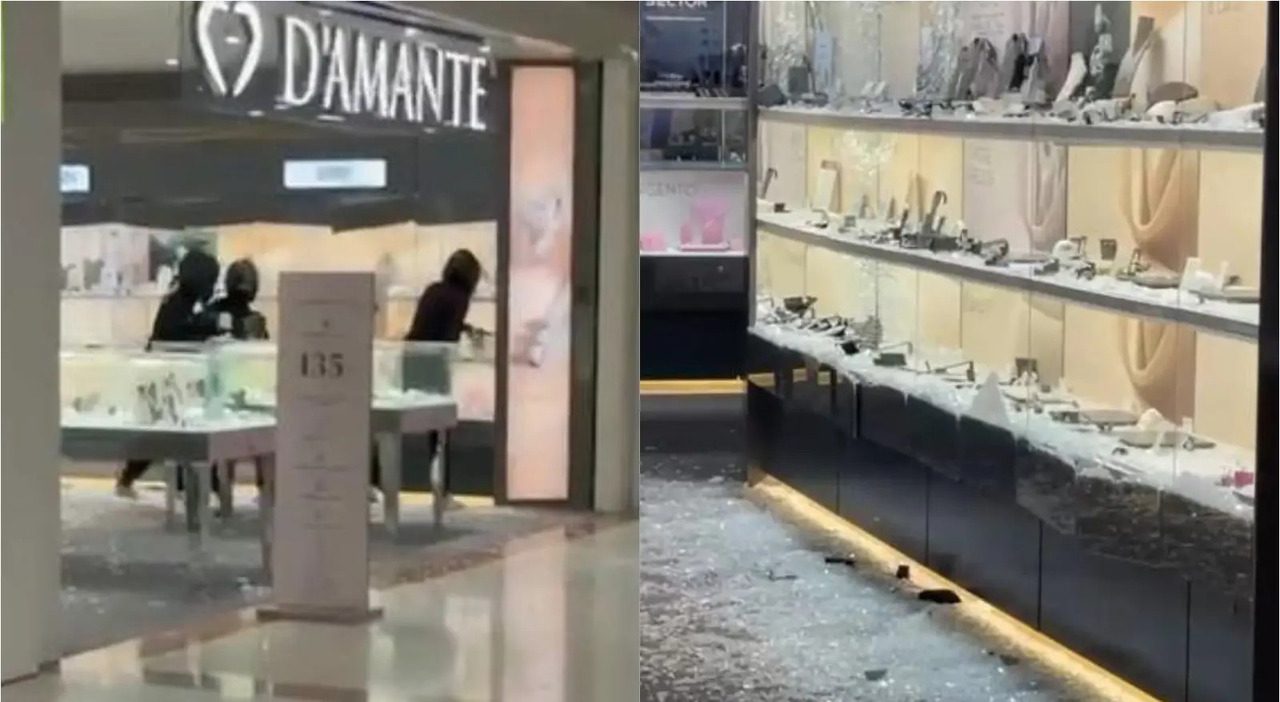 Rapina alla gioielleria del centro commerciale Metropoli, panico tra i clienti a Novate Milanese Rapina alla gioielleria del centro commerciale Metropoli, panico tra i clienti a Novate Milanese