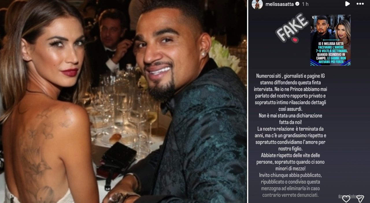 Melissa Satta contro le false dichiarazioni su Boateng, pronta a denunciare chi le diffonde