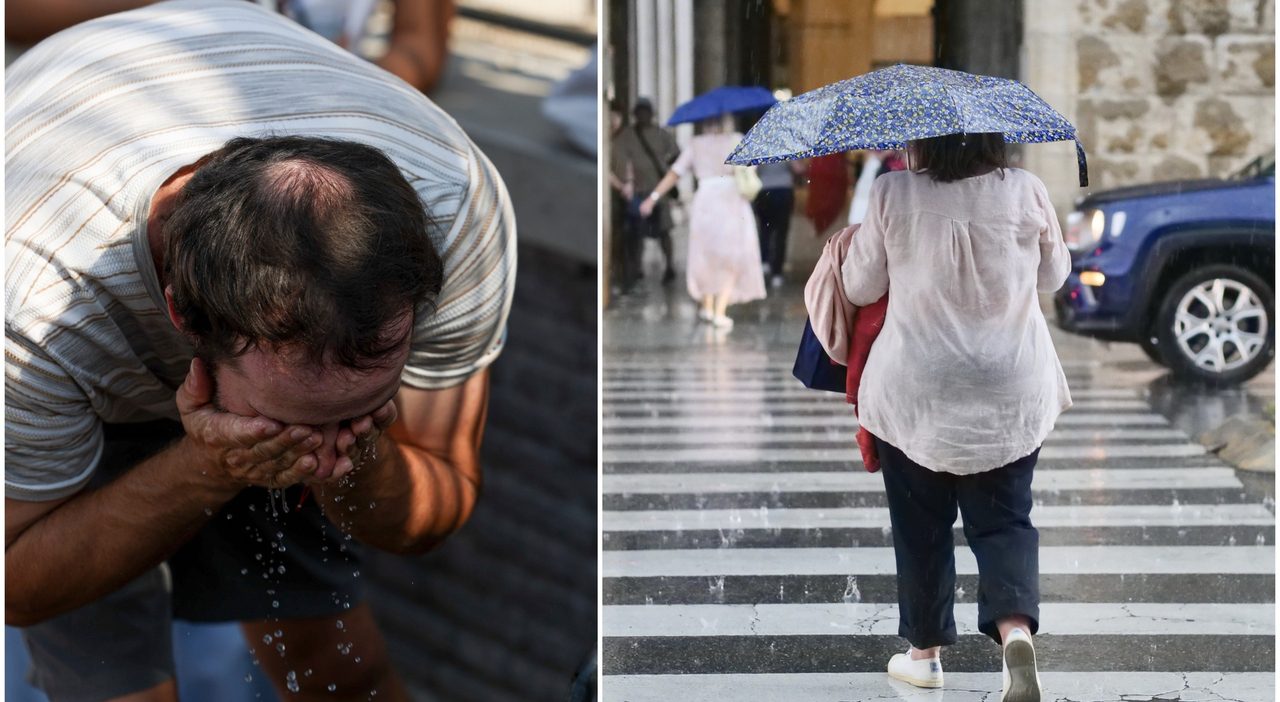 Meteo, ultimi temporali al Centro-Sud poi torna il caldo con l