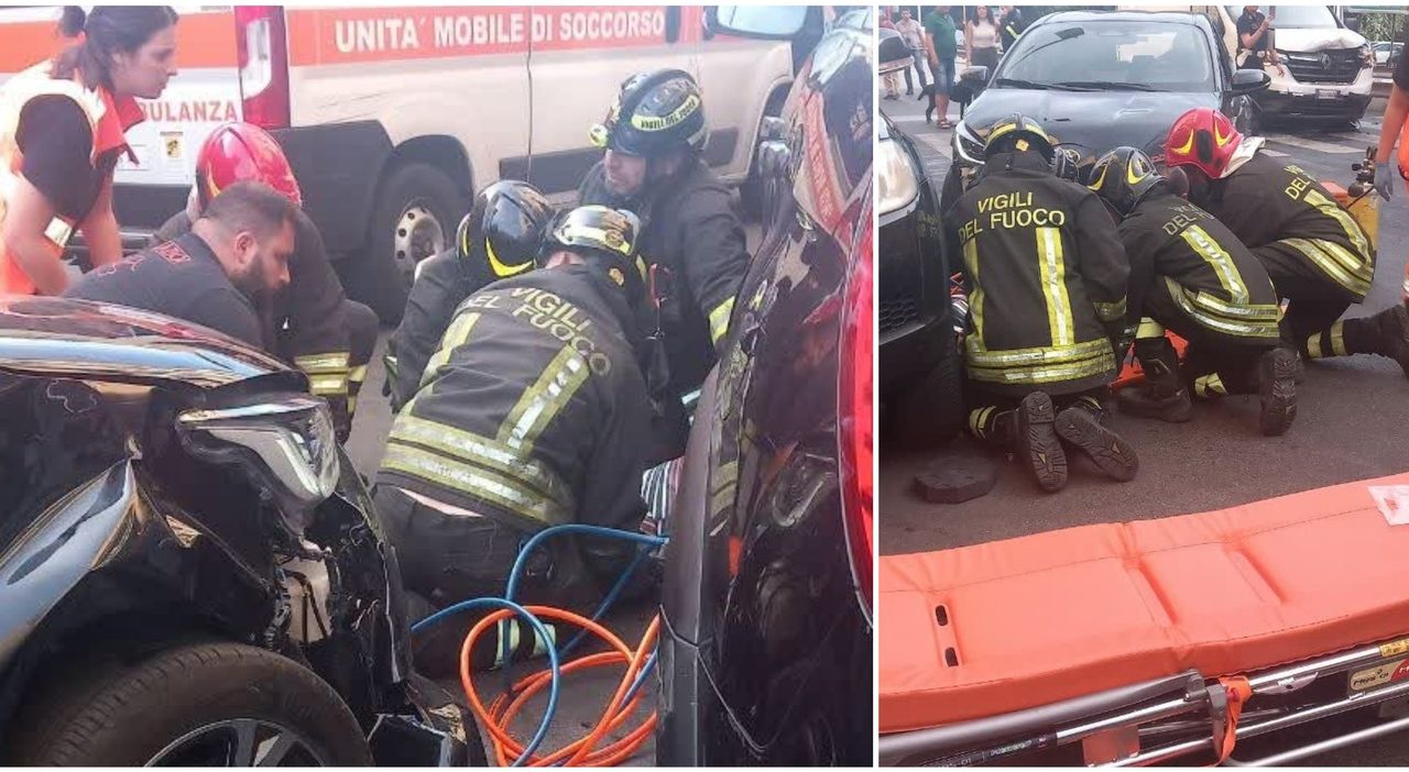 Roma, furgone tampona un