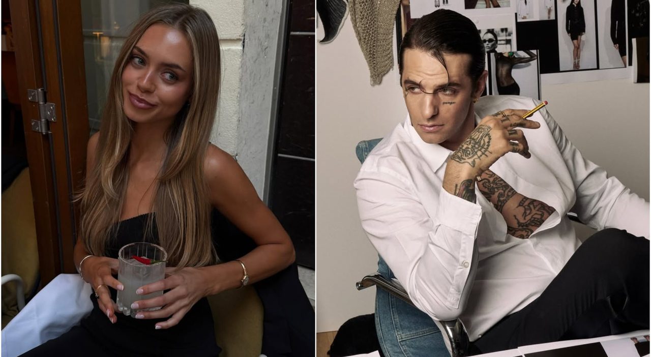 Laila Hasanovic a San Siro, la fidanzata di Sinner sfila per Achille Lauro