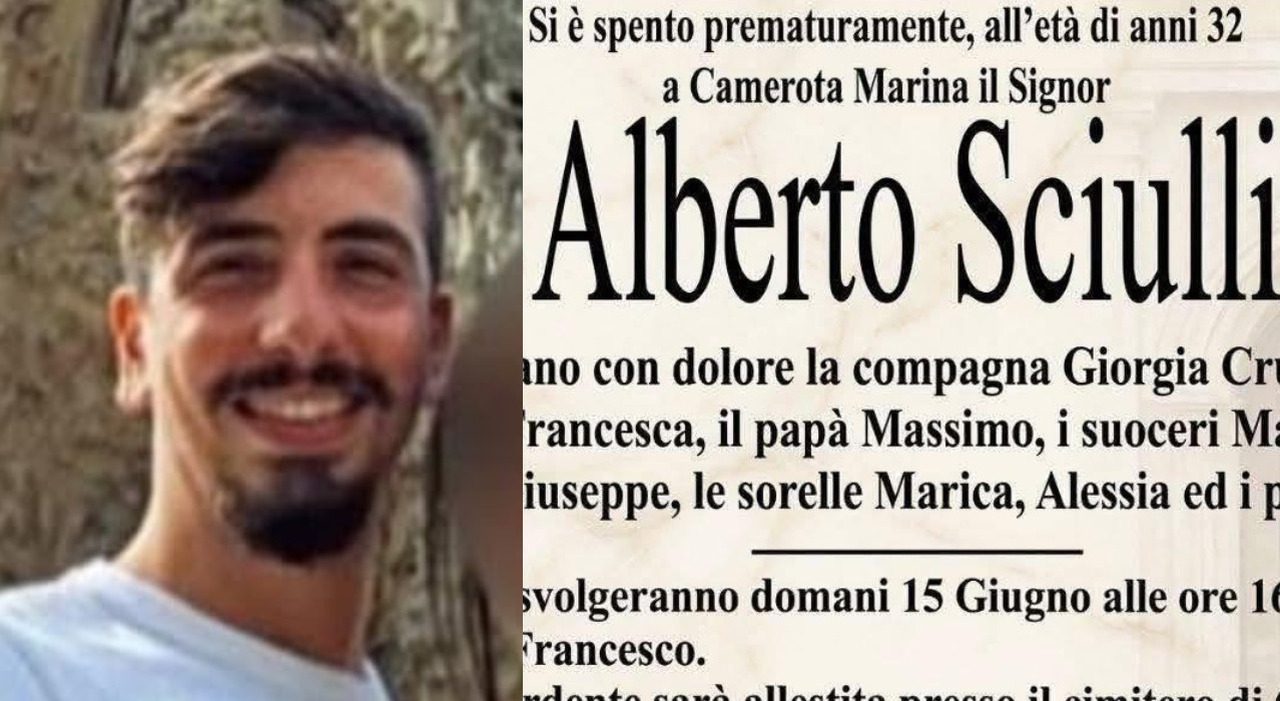 Alberto Sciulli morto a 32 anni, malore fatale sul lungomare di Marina di Camerota Alberto Sciulli morto a 32 anni, malore fatale sul lungomare di Marina di Camerota