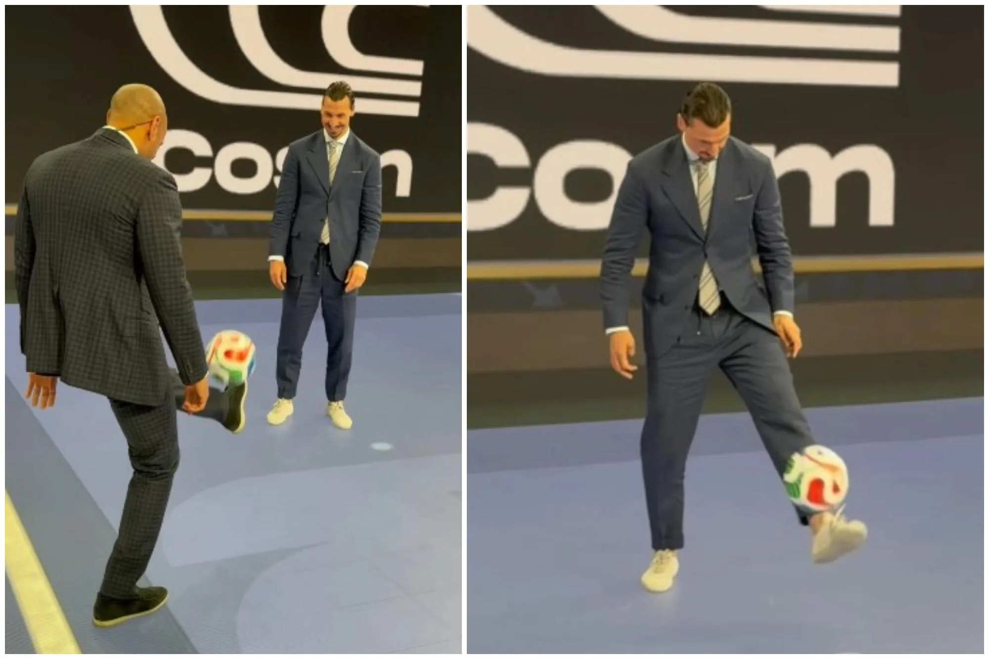 Ibrahimovic e Henry danno spettacolo ai Mondiali 2026, palleggi e numeri in studio tv