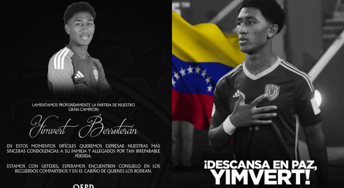 Yimvert Berroterán trovato morto a La Guaira, lutto nel calcio venezuelano