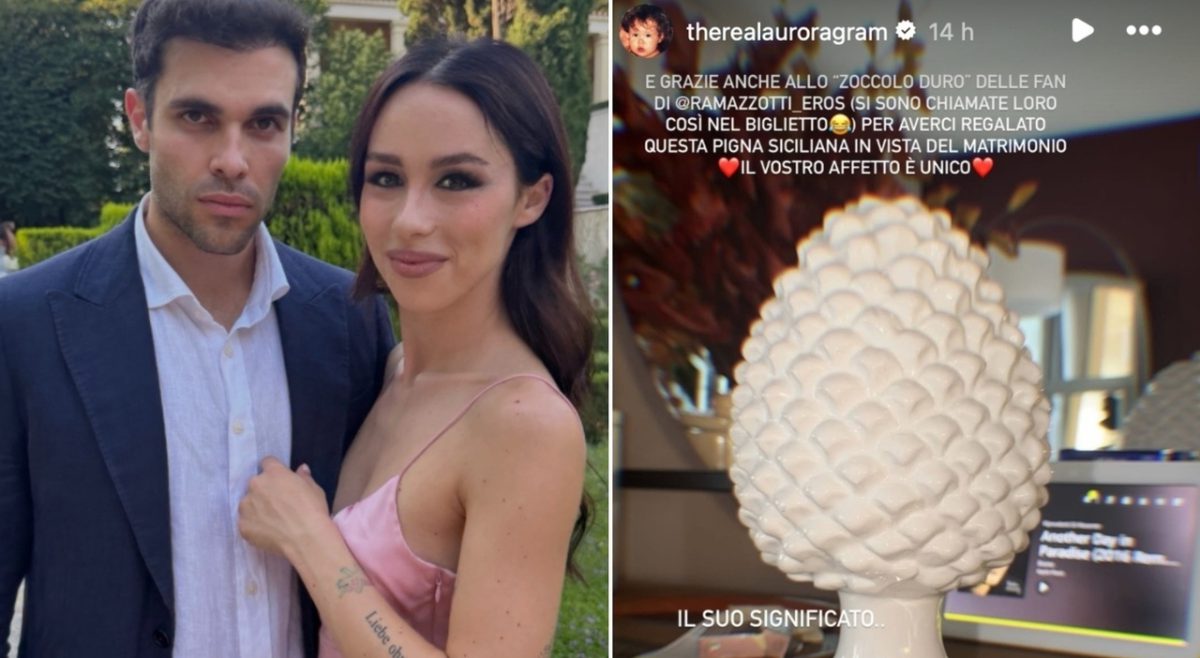 Aurora Ramazzotti e Goffredo Cerza, il regalo delle fan di Eros accompagna l