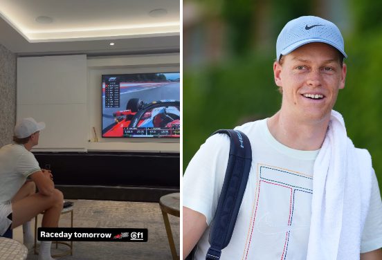 Sinner guarda la F1 prima di Wimbledon, l