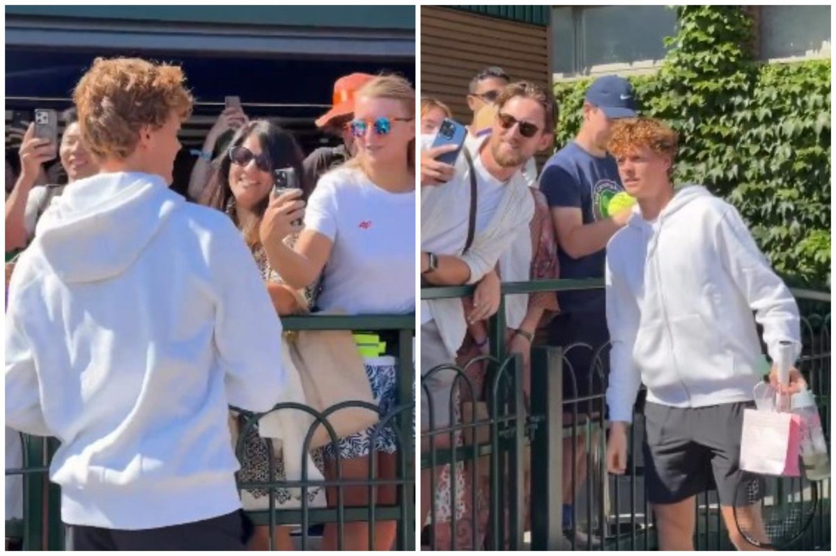 Jannik Sinner, bagno di folla a Wimbledon prima dell