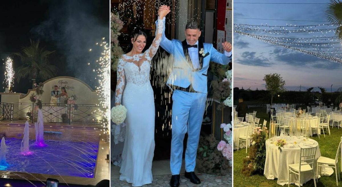Selvaggia Roma e Luca Teti, festa di nozze da sogno nella tenuta alle porte di Roma