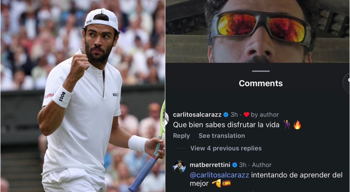 Alcaraz scherza con Berrettini su Instagram, la risposta dell