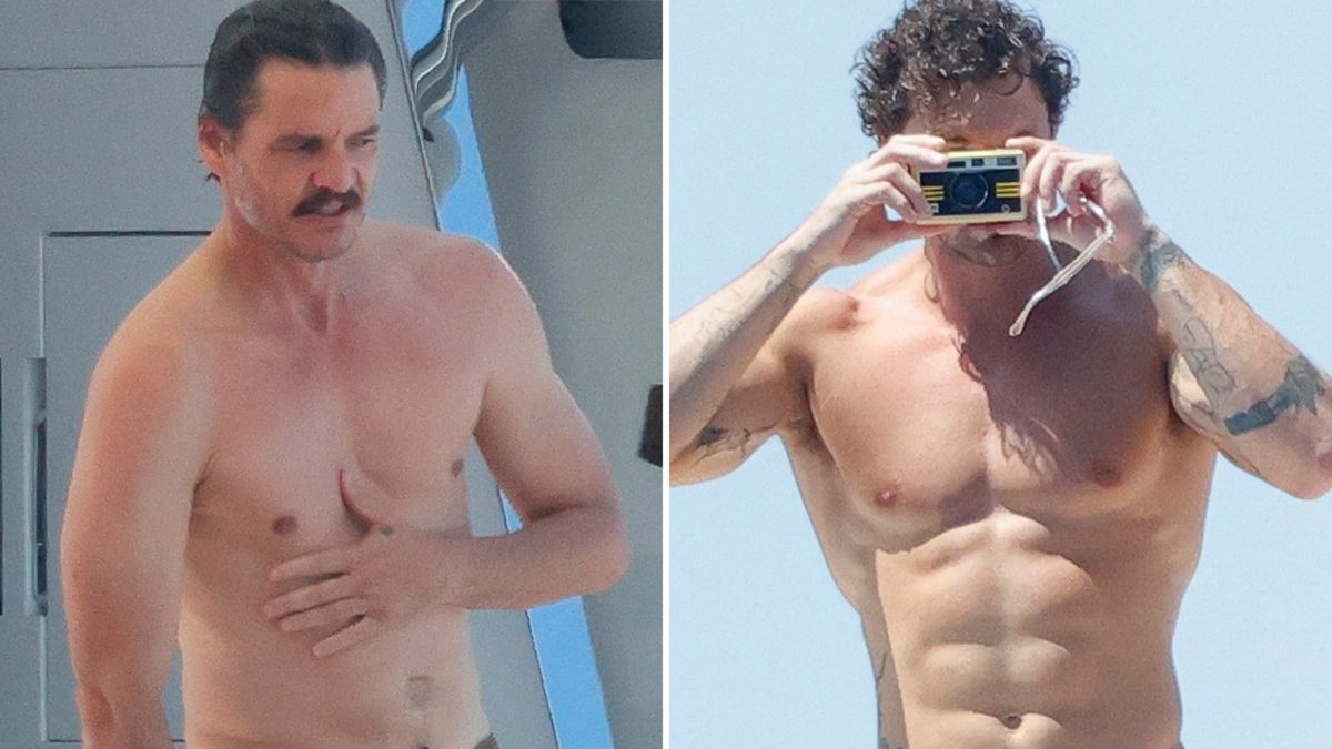 Pedro Pascal in yacht a Maiorca, giornata in mare con Christian Hogue e gli amici