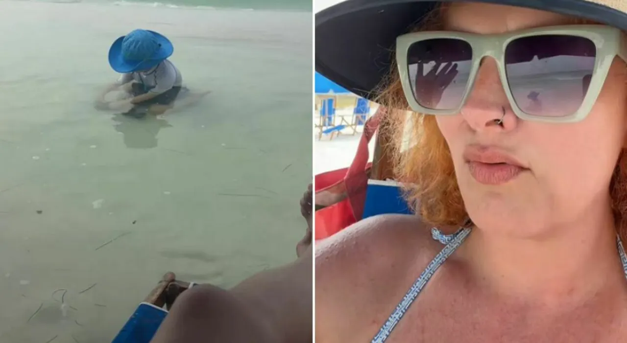 Filma un bambino davanti alla cabana privata, il video scatena la polemica sulla privacy