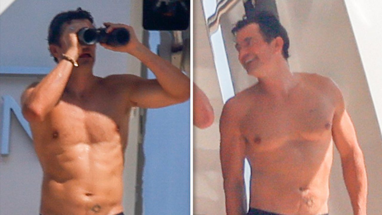 Orlando Bloom e Woody Harrelson a Maiorca, giornata in yacht tra sole e binocoli