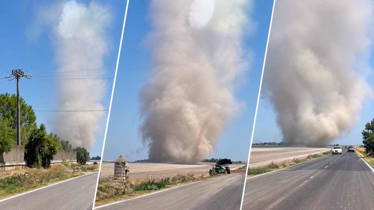 Video diavolo di sabbia a Foggia, come nasce il dust devil e perché non è una tromba d