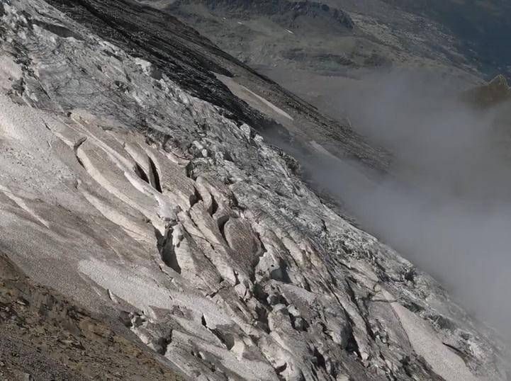 Alpi francesi, ghiacciai in forte ritiro e rischio dal Lac de Rosolin a Tignes