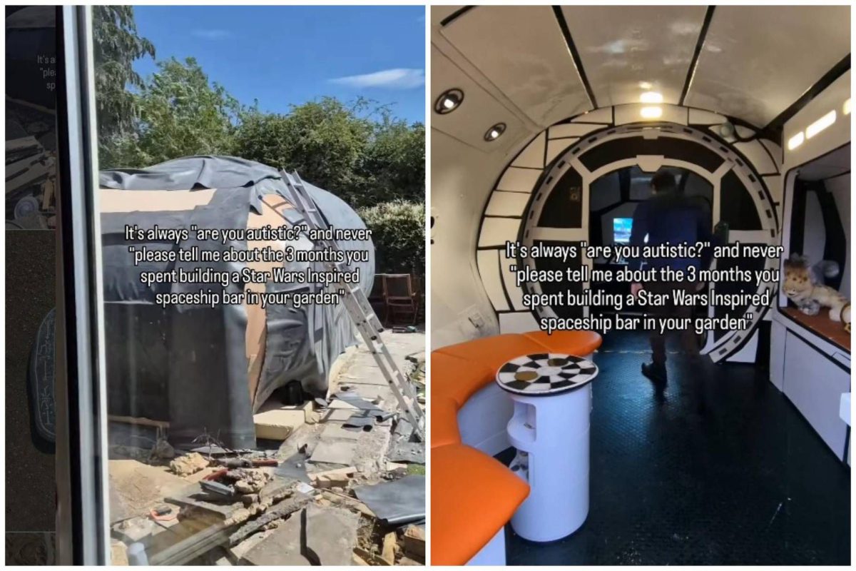 Star Wars in giardino, Chester Walsh costruisce un