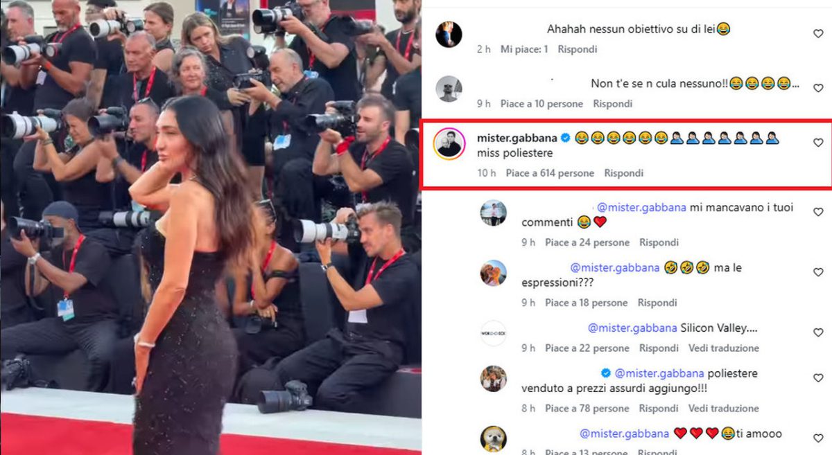 Elisabetta Franchi contro Stefano Gabbana, scontro social dopo il commento Miss poliestere