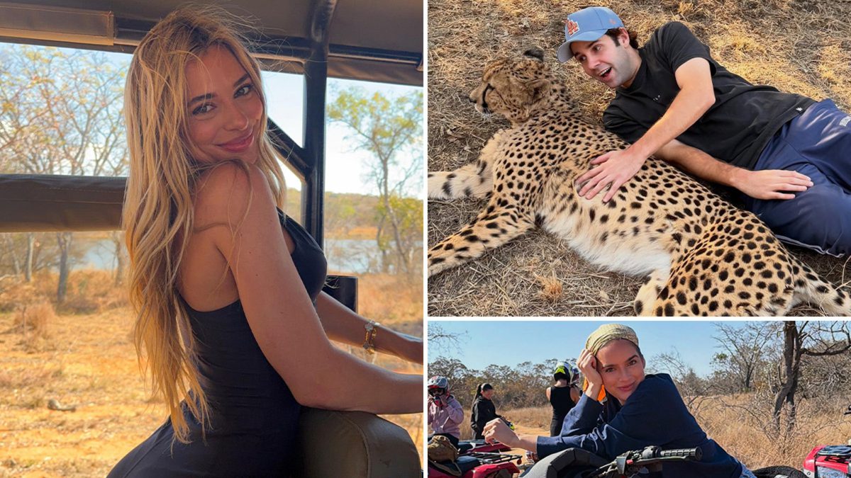 David Dobrik in Sudafrica, safari con Georgia Hassarati e il gruppo tra leoni e rinoceronti