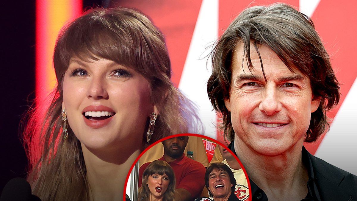 Tom Cruise e Taylor Swift, la lezione di football alla partita dei Kansas City Chiefs