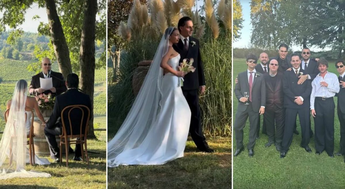 Ernia e Valentina Cabassi sposi, Jake La Furia celebra il matrimonio tra i vigneti