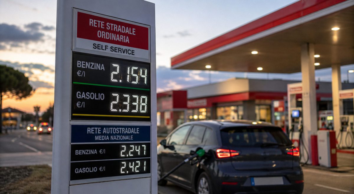 Diesel, dal 26 settembre meno sconto sulle accise: il pieno costa 3,05 euro in più