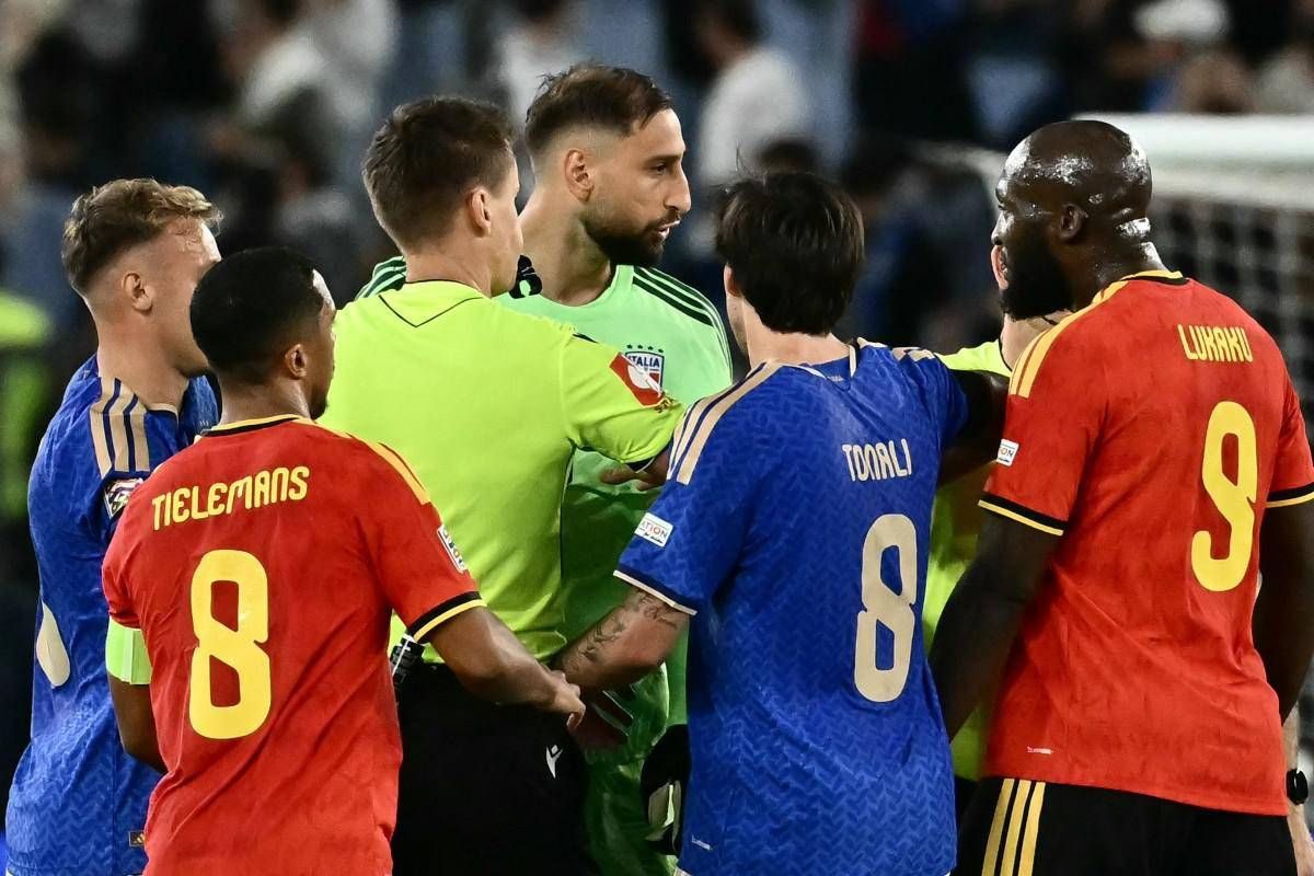 Italia-Belgio 0-2, tensione al fischio finale tra Donnarumma e Lukaku