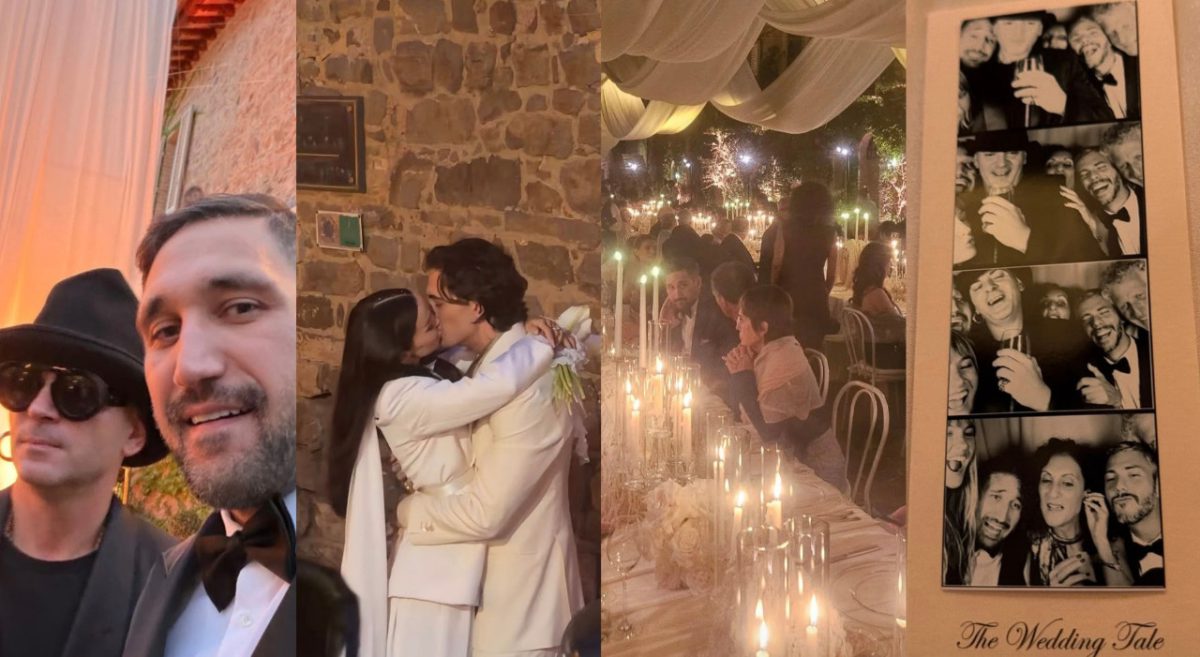 Damiano David e Dove Cameron, cinque look dello sposo per tre giorni di nozze in Toscana