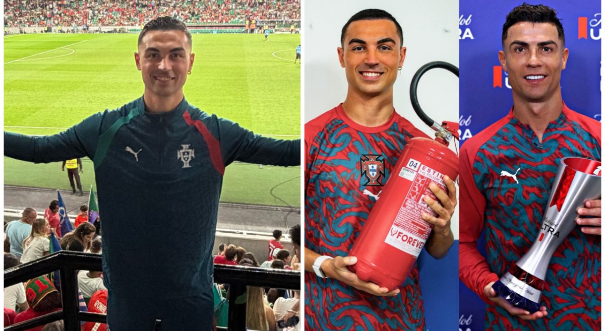 Luca Sperandio, il sosia di Cristiano Ronaldo che sui social gioca con l