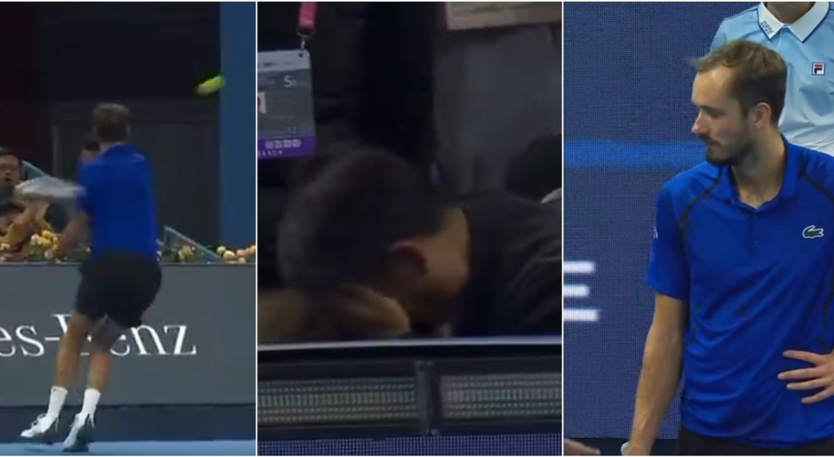 China Open, Medvedev squalificato dopo la pallina in tribuna: Djokovic va in finale