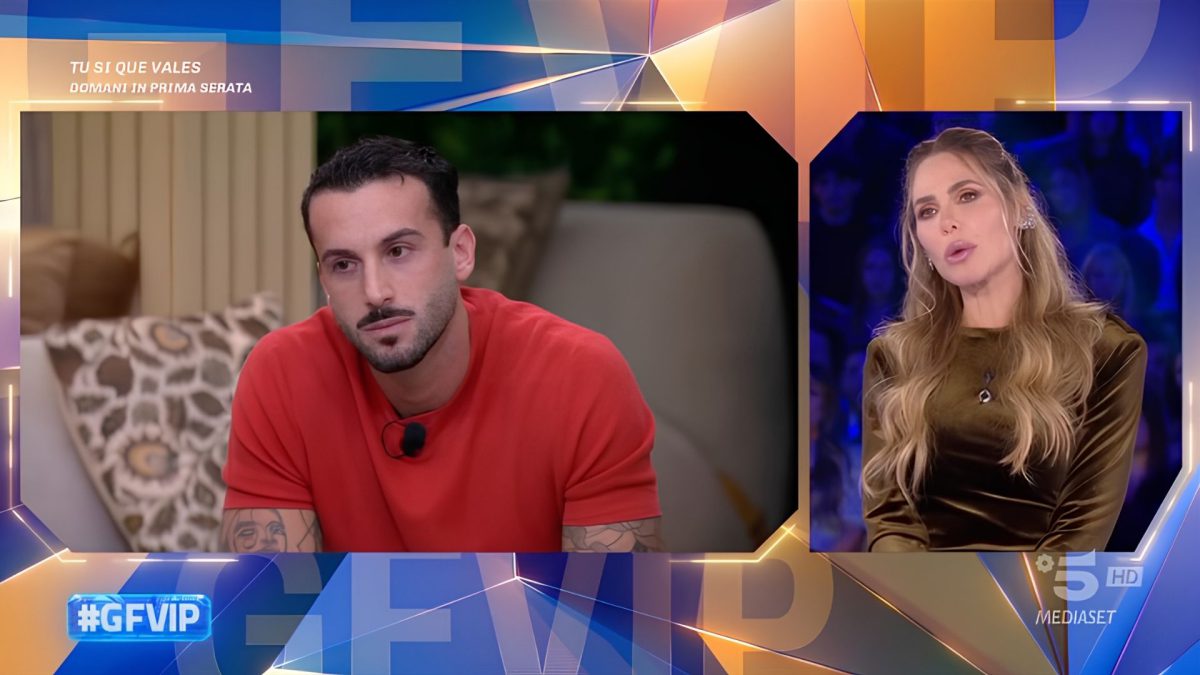 GF Vip, Andreas Muller rifiuta la sfida di ballo con Megan e Ilary Blasi lo richiama