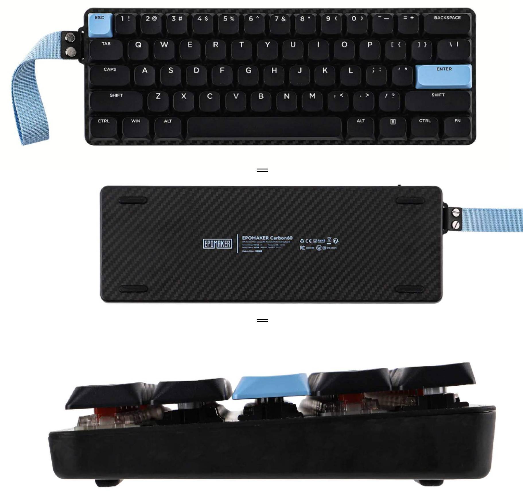 recensione epomaker Recensione Epomaker Carbon 60
