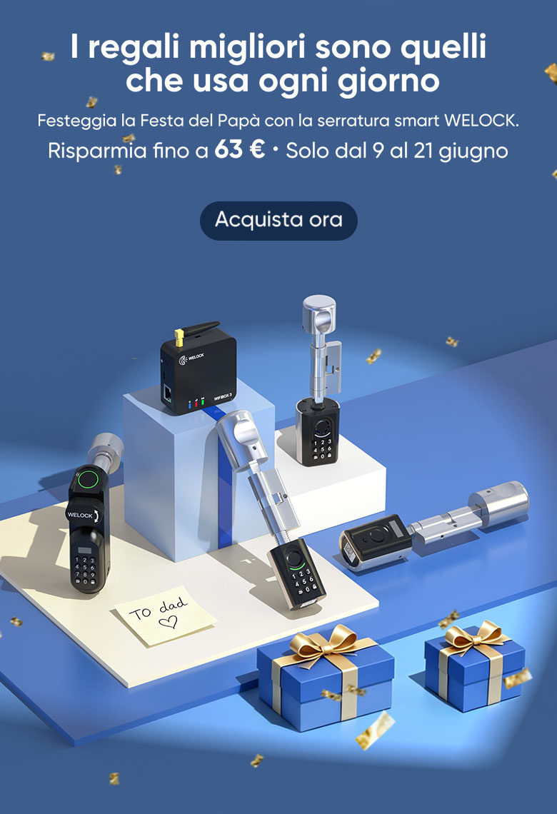 WELOCK WELOCK ToucA51 Pro: la serratura smart con impronta e codice che semplifica l
