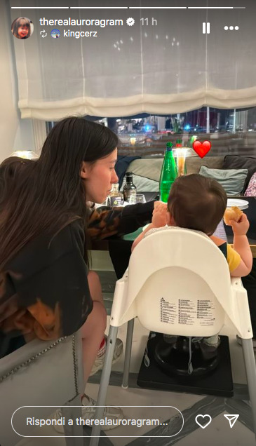 Aurora Ramazzotti e Goffredo Cerza a cena con il piccolo Cesare: Momenti di Tenerezza e Gioia