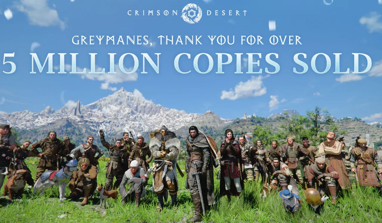 Crimson Desert supera i 5 milioni di copie vendute nel mondo